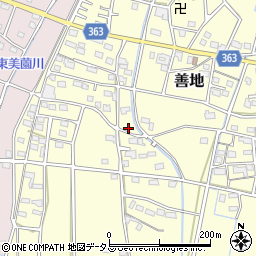 静岡県浜松市浜名区善地482周辺の地図