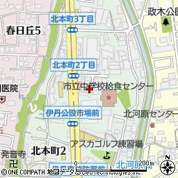 兵庫県伊丹市北本町3丁目66周辺の地図