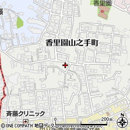 大阪府枚方市香里園山之手町11-27周辺の地図