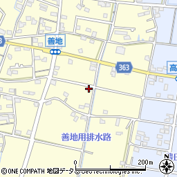 静岡県浜松市浜名区善地362周辺の地図