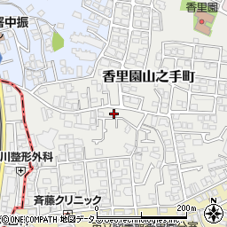 大阪府枚方市香里園山之手町11-19周辺の地図