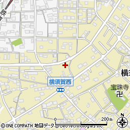 静岡県浜松市浜名区横須賀1436周辺の地図