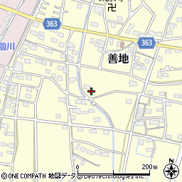 静岡県浜松市浜名区善地480-2周辺の地図