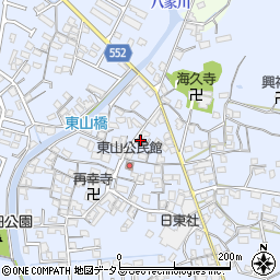 兵庫県姫路市東山737周辺の地図