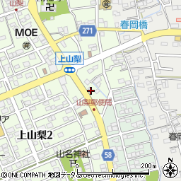 静岡県袋井市上山梨3003周辺の地図