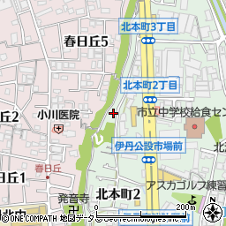 兵庫県伊丹市北本町2丁目227周辺の地図