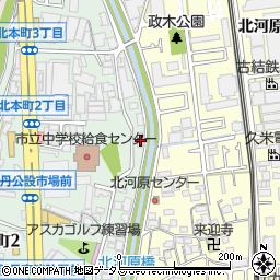 兵庫県伊丹市北本町3丁目178周辺の地図