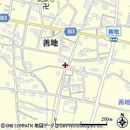 静岡県浜松市浜名区善地445-2周辺の地図