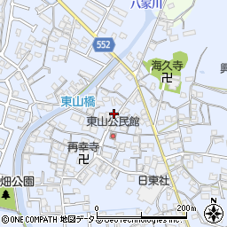 兵庫県姫路市東山744周辺の地図