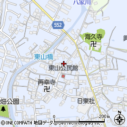 兵庫県姫路市東山744周辺の地図