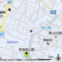 兵庫県姫路市東山306周辺の地図