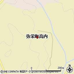 島根県浜田市弥栄町高内周辺の地図