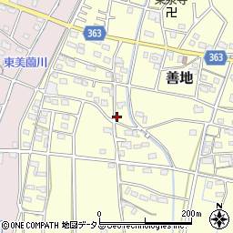 静岡県浜松市浜名区善地484周辺の地図