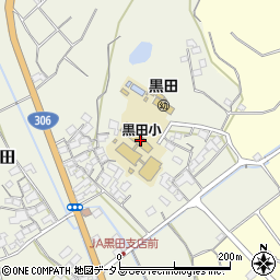 津市立黒田小学校周辺の地図