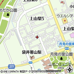 静岡県袋井市上山梨3丁目22周辺の地図