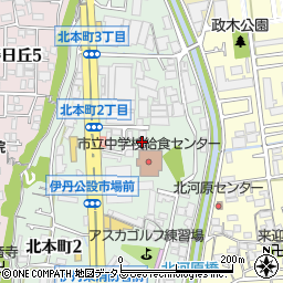 兵庫県伊丹市北本町3丁目80周辺の地図