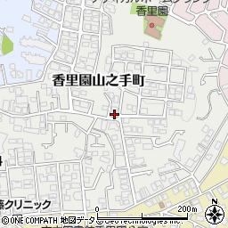 大阪府枚方市香里園山之手町38-30周辺の地図