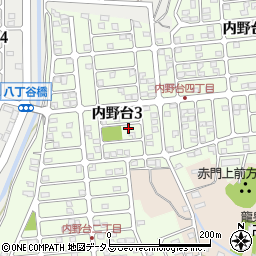 静岡県浜松市浜名区内野台3丁目周辺の地図