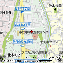 兵庫県伊丹市北本町3丁目78周辺の地図
