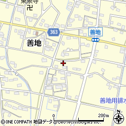 静岡県浜松市浜名区善地415周辺の地図