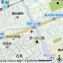 兵庫県姫路市大津区周辺の地図