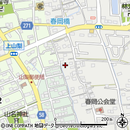 静岡県袋井市春岡273周辺の地図