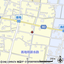 静岡県浜松市浜名区善地361周辺の地図