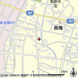 静岡県浜松市浜名区善地485周辺の地図