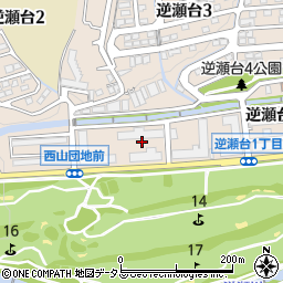 兵庫県宝塚市逆瀬台1丁目8周辺の地図