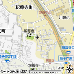 大阪府枚方市釈尊寺町1-11周辺の地図