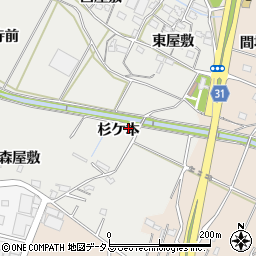 愛知県豊橋市石巻本町杉ケ本周辺の地図