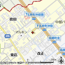 愛知県豊橋市下五井町茶屋前27周辺の地図
