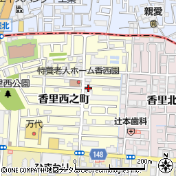 株式会社平田タイル　京阪営業所周辺の地図