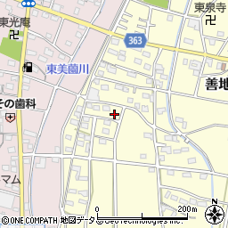 静岡県浜松市浜名区善地535周辺の地図
