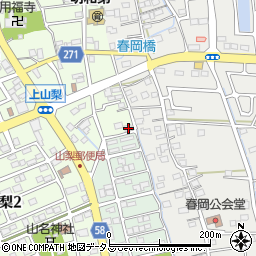 静岡県袋井市上山梨622周辺の地図