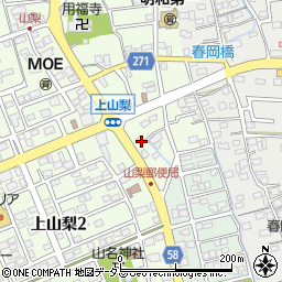 静岡県袋井市上山梨714周辺の地図