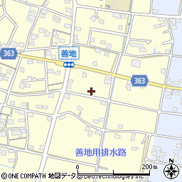 静岡県浜松市浜名区善地359周辺の地図