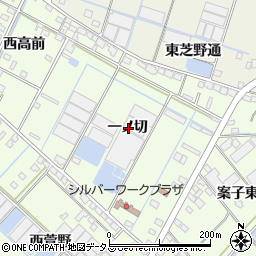 愛知県西尾市一色町生田一ノ切周辺の地図