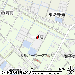 愛知県西尾市一色町生田（一ノ切）周辺の地図