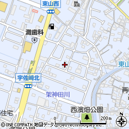兵庫県姫路市東山1349-1周辺の地図