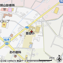 赤磐市立豊田小学校周辺の地図