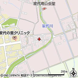 静岡県掛川市家代2167周辺の地図