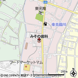 静岡県浜松市浜名区東美薗77-3周辺の地図
