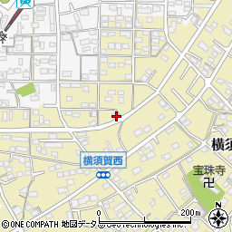 静岡県浜松市浜名区横須賀1401周辺の地図