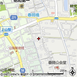静岡県袋井市春岡273-5周辺の地図