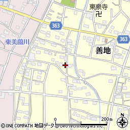 静岡県浜松市浜名区善地518周辺の地図