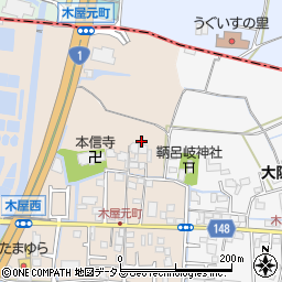 大阪府寝屋川市木屋元町周辺の地図