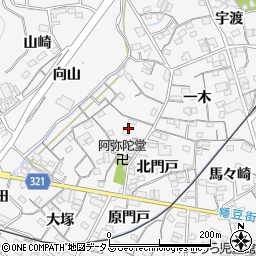 愛知県蒲郡市西浦町神谷門戸47周辺の地図