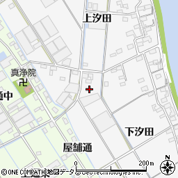 愛知県西尾市一色町松木島下汐田47周辺の地図
