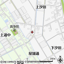愛知県西尾市一色町松木島下汐田9周辺の地図